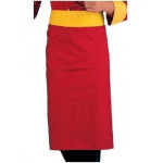 Grambiule Cuoco Rondin Giallo Rosso IC 65% poliestere 35% Cotone Colore rosso con banda gialla Modello 114414