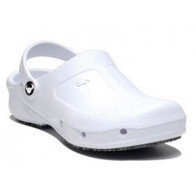 Zoccolo antiscivolo bianco Thor Ultralight con tallone e punta rinforzati Modello SUE090