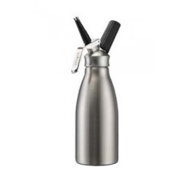 Sifone panna professionale Corpo e testa in acciaio inox Capacita' lt. 1 Dimensioni cm. L 10,2 x P 10,2 x 33,6 H Modello SIF10