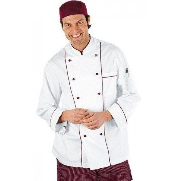 Giacca cuoco BordeAuxChef IC 100% cotone Disponibile in diverse taglie Modello 059003