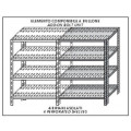 Scaffale inox a bullone IXP 4 ripiani forati spessore cm 2,5 inox 8/10 Lunghezza cm 100 Profondità cm 30 Altezza cm 180 Elemento componibile Completi di bulloni e piedini plastica Bordi antitaglio Finitura lucida Modello 1847010030C