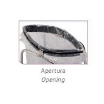 Portasacco mobile acciaio inox a chiusura ermetica MDL Vassoio inferiore per reggere sacchi da 110 lt Modello CONTICLAP