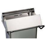 Contenitore mobile a pedale inox - Pattumiera MDL apertura centrale Modello SBARAZZINO 790680