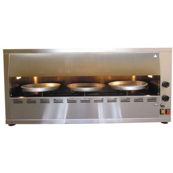 Forno Pizza a Gas ENG n. 3 piatti diametro 300 mm n. 3 motori per supporti piatti Modello PRG3G