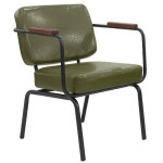 Poltrona da interno TESR Struttura in metallo verniciato Cuscini in ecopelle Modello 1121-C12P